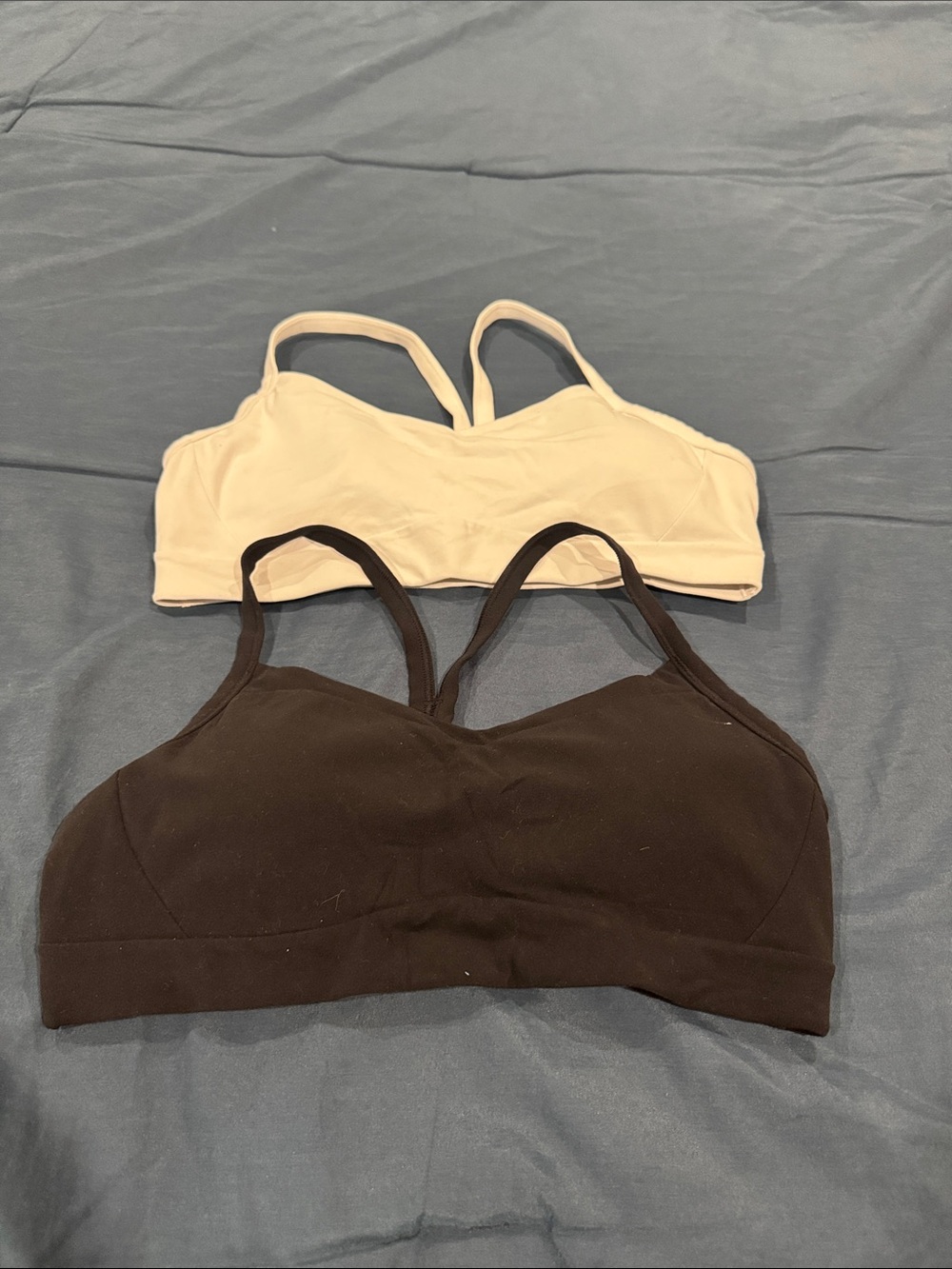 Athleta Seamless Bralette Duo - Black & white